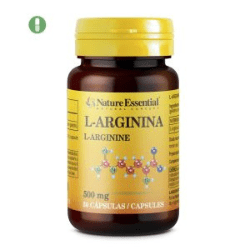 L-arginina 50 cápsulas de 500 mg. De Nature Essential De Laboratorios Bio Dis