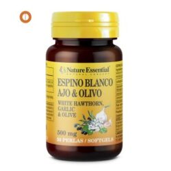 Espino Blanco Ajo y Olivo 50 perlas de 500 mg. De Nature Essential De Laboratorios Bio Dis