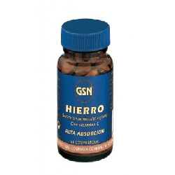 Hierro quelado Alta Biodisponibilidad 60 comprimidos de GSN