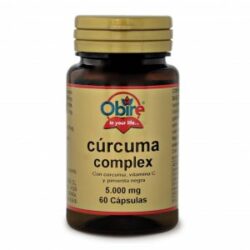 Cúrcuma 5000 mg. (95% curcumina) 60 cápsulas con vitamina C y pimienta negra De Obire De Laboratorios Bio Dis