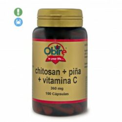 Chitosán + piña + vitamina C. 360 mg. 100 cápsulas De Obire De Laboratorios Bio Dis