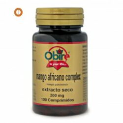Mango africano (complex) 200 mg. (ext. seco) 100 comprimidos con vinagre de manzana, acai, alcachofa y te verde. de Obire De Laboratorios Bio Dis