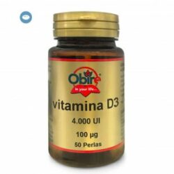 Vitamina D3 100 mcg. (4000 U.I) 50 perlas Obire De Laboratorios Bio Dis