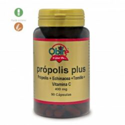 Própolis PLUS 400 mg. 90 cápsulas con equinácea, tomillo y vitamina C Obire De Laboratorios Bio Dis