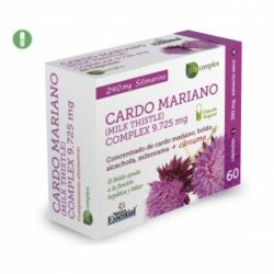 Cardo mariano (complex) 9.725 mg. (ext. seco) 60 cápsulas vegetales con boldo, alcachofa, milenrama y cúrcuma. de Nature Essential Blister Laboratorios Bio Dis