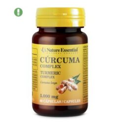 Cúrcuma 5000 mg. (95% curcumina) 60 cápsulas con vitamina C y pimienta negra. de Nature Essential Laboratorios Bio Dis