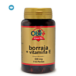 Borraja 500 mg. + vitamina E. 110 perlas de Obire De Laboratorios Bio Dis